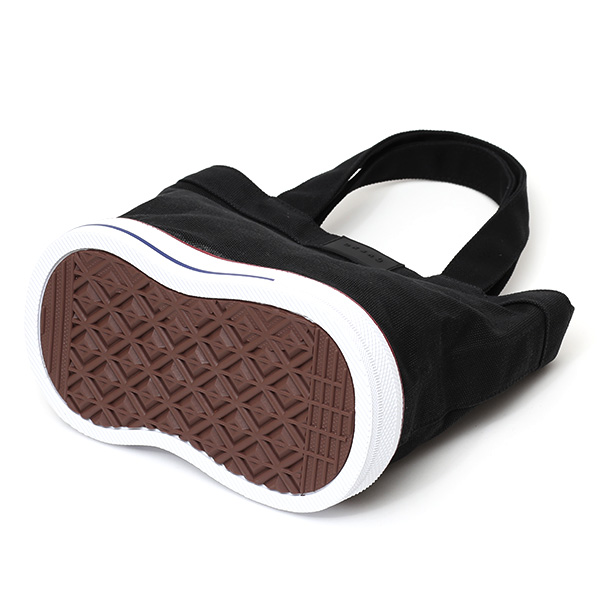 ミニトートバッグ ショルダーベルト付き メンズ レディース ブランド キャンバス ブラック 黒 黒色 手提げ 手さげ バッグ ショッピング 小さめ お出かけ 小ぶり 小さい 布 帆布 靴 スニーカー オケル(OKERU) C-TYPE