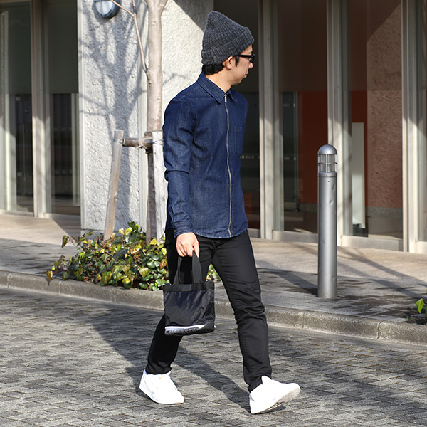  ミニトートバッグ ショルダーベルト付き メンズ レディース ブランド ナイロン ブラック 黒 黒色 靴 スニーカー ショッピング 小さめ お出かけ 小ぶり バッグ 小さい オケル(OKERU) N-TYPE