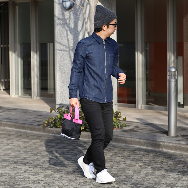  ミニトートバッグ ショルダーベルト付き メンズ レディース ブランド ナイロン ブラック 黒 黒色 靴 スニーカー ショッピング 小さめ お出かけ 小ぶり バッグ 小さい オケル(OKERU) N-TYPE