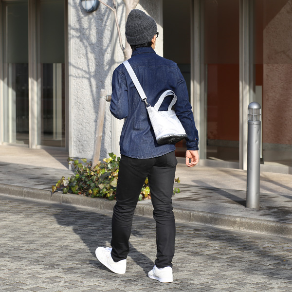  ミニトートバッグ ショルダーベルト付き メンズ レディース ブランド ナイロン グレー グレイ 灰色 靴 スニーカー ショッピング 小さめ お出かけ 小ぶり バッグ 小さい オケル(OKERU) N-TYPE