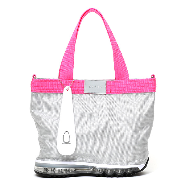 オケル(OKERU) N-TYPE ミニトートバッグ グレー/ピンク