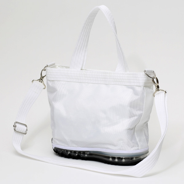  ミニトートバッグ ショルダーベルト付き メンズ レディース ブランド ナイロン ホワイト 白色 靴 スニーカー ショッピング 小さめ お出かけ 小ぶり バッグ 小さい オケル(OKERU) N-TYPE