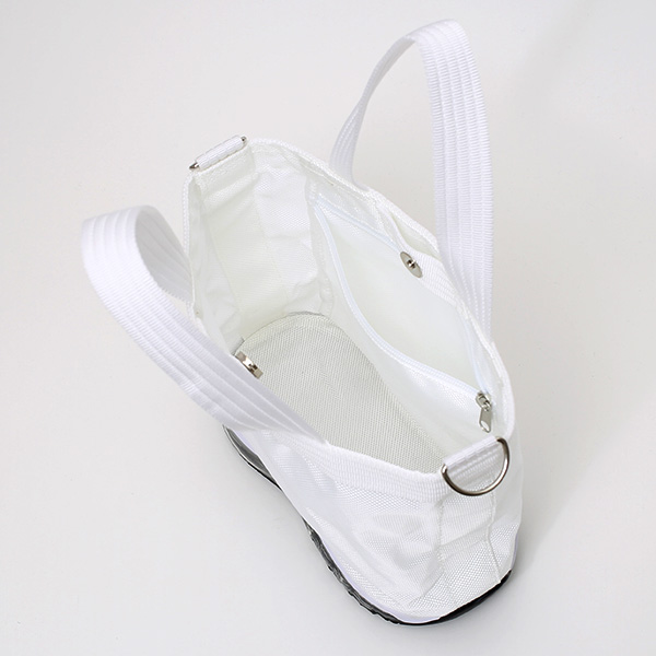  ミニトートバッグ ショルダーベルト付き メンズ レディース ブランド ナイロン ホワイト 白色 靴 スニーカー ショッピング 小さめ お出かけ 小ぶり バッグ 小さい オケル(OKERU) N-TYPE