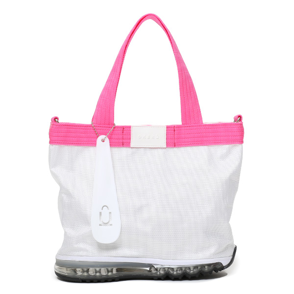 オケル(OKERU) N-TYPE ミニトートバッグ ホワイト/ピンク