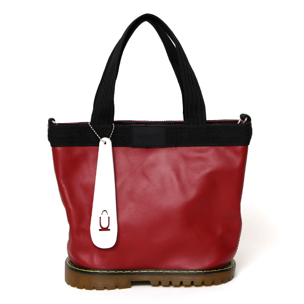 オケル(OKERU) D-1TYPE レザー ミニ トートバッグ レッド