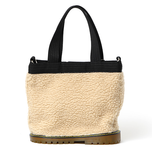 オケル ミニトート ハンドバッグ ボア トートバッグ メンズ 小さめ レディース かばん ショルダーベルト ベージュ 肌色 かわいい 散歩 公園 ゴルフ ジム バッグ シューズ ソール 日本製 ブランド オケル(OKERU)