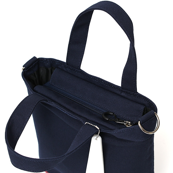 オケル(OKERU) トート ミニ バッグ メンズ レディース ブランド オシャレ 小さめ 自立 かばん キャンバス ブルー ネイビー 青色 ゴルフバッグ カートバッグ ラウンド バッグ ファスナー ジム お散歩 カバン ミニ 2way ショルダーバッグ