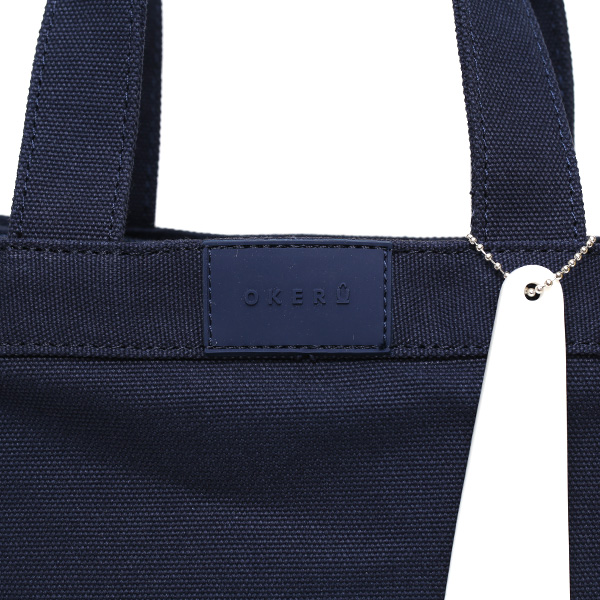 オケル(OKERU) トート ミニ バッグ メンズ レディース ブランド オシャレ 小さめ 自立 かばん キャンバス ブルー ネイビー 青色 ゴルフバッグ カートバッグ ラウンド バッグ ファスナー ジム お散歩 カバン ミニ 2way ショルダーバッグ