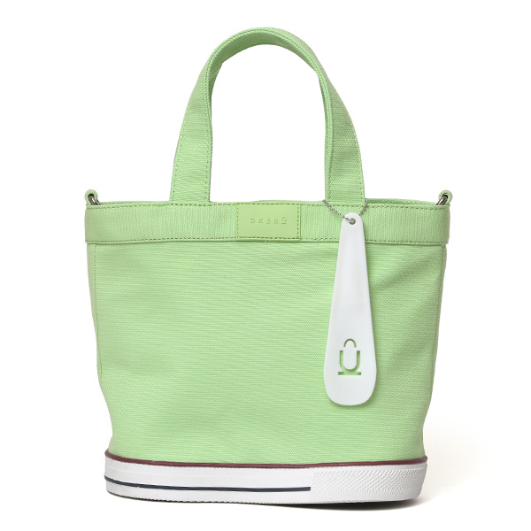 オケル(OKERU) TYPE-C キャンバス ミニ トートバッグ ライトグリーン