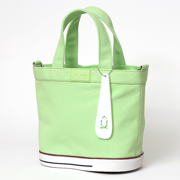 オケル(OKERU) トート ミニ バッグ メンズ レディース ブランド オシャレ 小さめ 自立 かばん キャンバス グリーン 緑色 ゴルフバッグ カートバッグ ラウンド バッグ ファスナー ジム お散歩 カバン ミニ 2way ショルダーバッグ