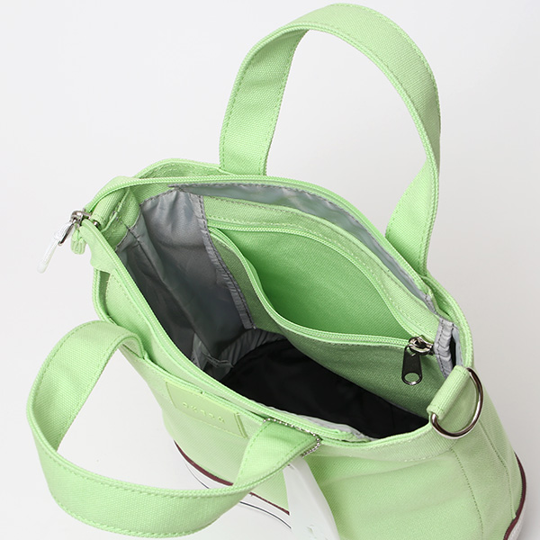 オケル(OKERU) トート ミニ バッグ メンズ レディース ブランド オシャレ 小さめ 自立 かばん キャンバス グリーン 緑色 ゴルフバッグ カートバッグ ラウンド バッグ ファスナー ジム お散歩 カバン ミニ 2way ショルダーバッグ