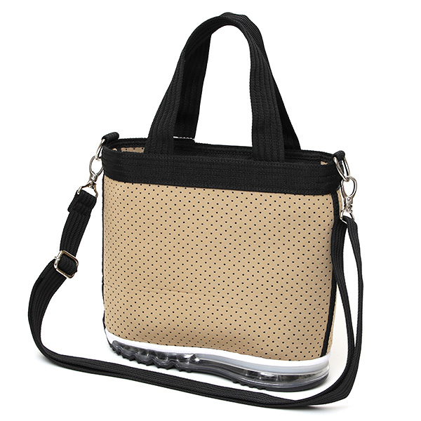 ミニトート メンズ トートバッグ 小さめ レディース ハンドバッグ 自立 ショルダーバッグ アウトドア かばん ベージュ 肌色 かわいい ペット 散歩 公園 ゴルフ ジム バッグ シューズ スニーカー ソール ブランド オケル(OKERU)