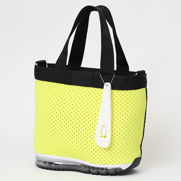 ミニトート メンズ トートバッグ 小さめ レディース ハンドバッグ 自立 ショルダーバッグ アウトドア かばん イエロー 黄色 かわいい ペット 散歩 公園 ゴルフ ジム バッグ シューズ スニーカー ソール ブランド オケル(OKERU)