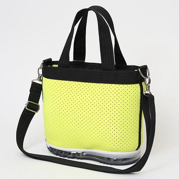 ミニトート メンズ トートバッグ 小さめ レディース ハンドバッグ 自立 ショルダーバッグ アウトドア かばん イエロー 黄色 かわいい ペット 散歩 公園 ゴルフ ジム バッグ シューズ スニーカー ソール ブランド オケル(OKERU)