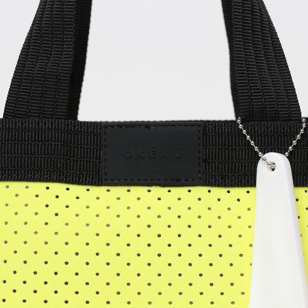 ミニトート メンズ トートバッグ 小さめ レディース ハンドバッグ 自立 ショルダーバッグ アウトドア かばん イエロー 黄色 かわいい ペット 散歩 公園 ゴルフ ジム バッグ シューズ スニーカー ソール ブランド オケル(OKERU)