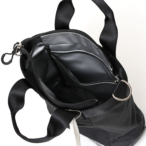 ミニトート ゴルフバッグ メンズ レディース ラウンドバッグ ゴルフ カートバッグ ペットボトル収納 自立 ブラック 黒 黒色 トート お散歩 スポーツ バッグ おしゃれ 小さめ 2way ファスナー かばん ブランド オケル(OKERU)