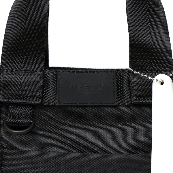 ミニトート ゴルフバッグ メンズ レディース ラウンドバッグ ゴルフ カートバッグ ペットボトル収納 自立 ブラック 黒 黒色 トート お散歩 スポーツ バッグ おしゃれ 小さめ 2way ファスナー かばん ブランド オケル(OKERU)