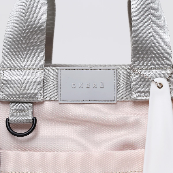 ミニトート ゴルフバッグ メンズ レディース ラウンドバッグ ゴルフ カートバッグ ペットボトル収納 自立 ベージュ 肌色 トート お散歩 スポーツ バッグ おしゃれ 小さめ 2way ファスナー かばん ブランド オケル(OKERU)