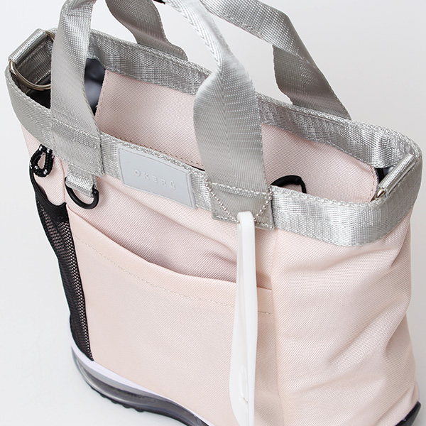 ミニトート ゴルフバッグ メンズ レディース ラウンドバッグ ゴルフ カートバッグ ペットボトル収納 自立 ベージュ 肌色 トート お散歩 スポーツ バッグ おしゃれ 小さめ 2way ファスナー かばん ブランド オケル(OKERU)