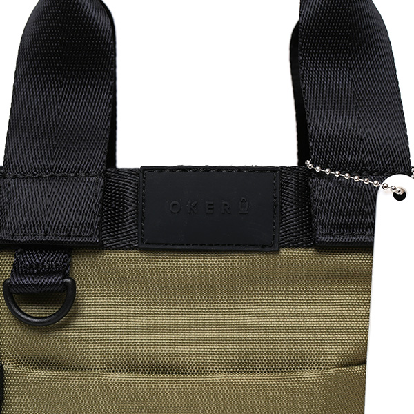 ミニトート ゴルフバッグ メンズ レディース ラウンドバッグ ゴルフ カートバッグ ペットボトル収納 自立 グリーン 緑色 トート お散歩 スポーツ バッグ おしゃれ 小さめ 2way ファスナー かばん ブランド オケル(OKERU)