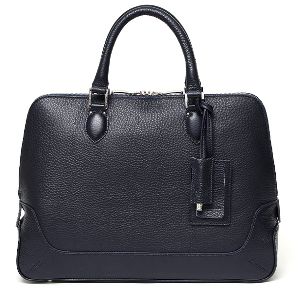 ペッレ モルビダ(PELLE MORBIDA) シュリンクレザー ブリーフケース ネイビー