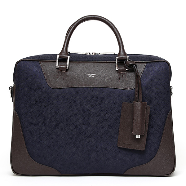 ブリーフケース メンズ ブランド ペッレモルビダ 日本製 ナイロン レザー 革 軽量 ビジネス バッグ ブルー ネイビー 青色 機能性 PC タブレット収納 A4 通勤 通学 カジュアル かばん ペッレ モルビダ(PELLE MORBIDA)