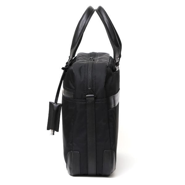 ペッレモルビダ ハイドロフォイル ブリーフバッグ メンズ ブリーフケース ビジネスバッグ ブランド 日本製 ブラック 黒 黒色 PC収納 ナイロン ショルダー ベルト 付き 革 通勤 通学 HYD001 ペッレ モルビダ(PELLE MORBIDA)