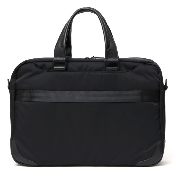 ペッレモルビダ ハイドロフォイル ブリーフバッグ メンズ ブリーフケース ビジネスバッグ ブランド 日本製 ブラック 黒 黒色 PC収納 ナイロン ショルダー ベルト 付き 革 通勤 通学 HYD001 ペッレ モルビダ(PELLE MORBIDA)