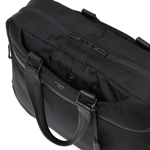 ペッレモルビダ ハイドロフォイル ブリーフバッグ メンズ ブリーフケース ビジネスバッグ ブランド 日本製 ブラック 黒 黒色 PC収納 ナイロン ショルダー ベルト 付き 革 通勤 通学 HYD001 ペッレ モルビダ(PELLE MORBIDA)