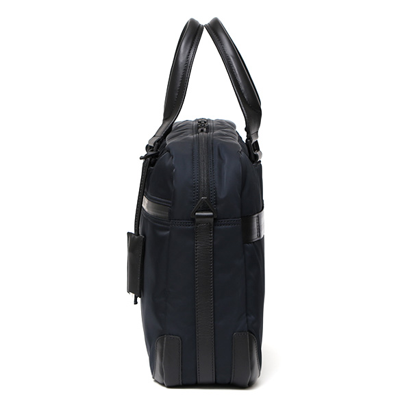 ペッレモルビダ ハイドロフォイル ブリーフバッグ メンズ ブリーフケース ビジネスバッグ ブランド 日本製 ブルー ネイビー 青色 PC収納 ナイロン ショルダー ベルト 付き 革 通勤 通学 HYD001 ペッレ モルビダ(PELLE MORBIDA)