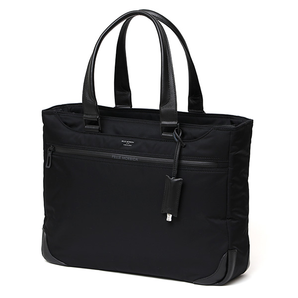 ビジネストート ブランド メンズ トート ナイロン 日本製 ソロテックス オフィスカジュアル おしゃれ 鞄 革 ブラック 黒 黒色 男性 プレゼント ギフト 30代 40代 通勤 HYD004 ハイドロフォイル ペッレ モルビダ(PELLE MORBIDA)