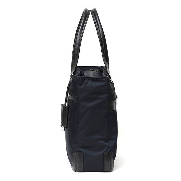 ビジネストート ブランド メンズ トート ナイロン 日本製 ソロテックス オフィスカジュアル おしゃれ 鞄 革 ブルー ネイビー 青色 男性 プレゼント ギフト 30代 40代 通勤 HYD004 ハイドロフォイル ペッレ モルビダ(PELLE MORBIDA)