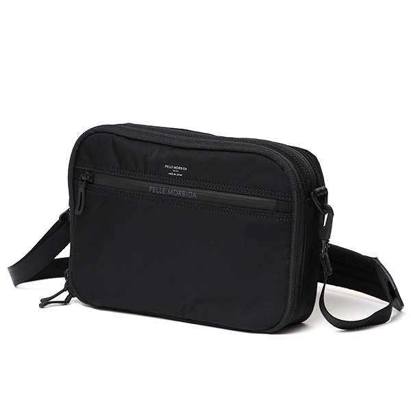  ショルダーバッグ ペッレモルビダ ブランド メンズ ナイロン 日本製 サコッシュ 斜め掛け A5サイズ ブラック 黒 黒色 レディース クラッチ バッグインバッグ 鞄 抗菌 防シワ HYD010 ペッレ モルビダ(PELLE MORBIDA)