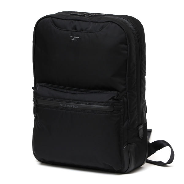 ビジネスリュック バックパック メンズ リュック ナイロン デイパック ブランド 日本製 オフィス おしゃれ ブラック 黒 黒色 ソロテックス 軽量 大容量 通勤 出張 鞄 ハイドロフォイル HYD011 ペッレ モルビダ(PELLE MORBIDA)