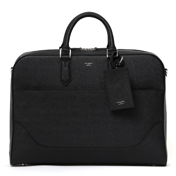 【約10営業日内に発送】ペッレ モルビダ(PELLE MORBIDA) キャピターノ レザー ブリーフケース ブラック