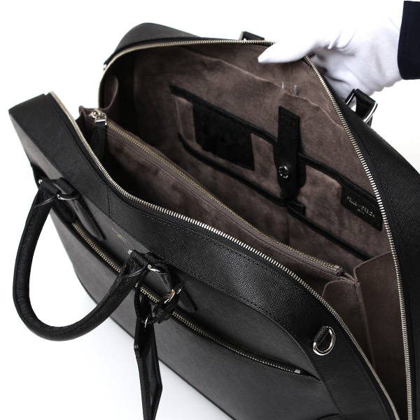 ペッレモルビダ ブリーフケース 本革 メンズ ビジネスバッグ ブリーフバッグ ショルダーベルト 付き ブラック 黒 黒色 PC収納 おしゃれ プレゼント 日本製 ブランド キャピターノ CA013A ペッレ モルビダ(PELLE MORBIDA)