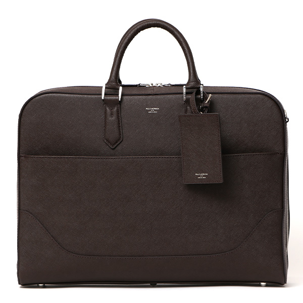 【約10営業日内に発送】ペッレ モルビダ(PELLE MORBIDA) キャピターノ レザー ブリーフケース ダークブラウン