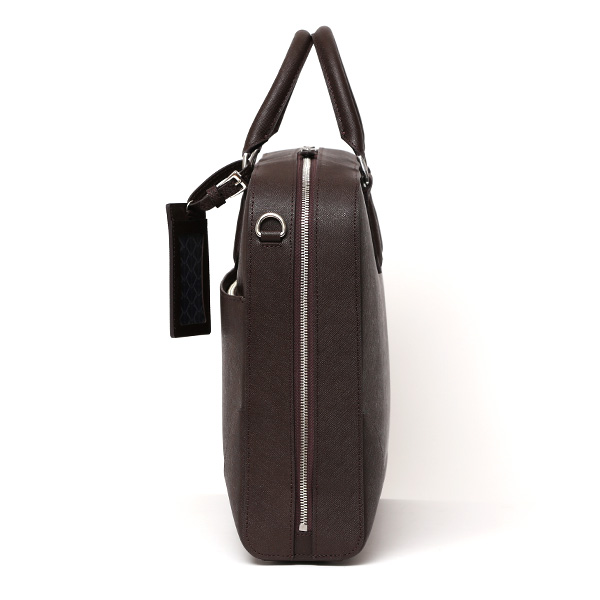 ペッレモルビダ ブリーフケース 本革 メンズ ビジネスバッグ ブリーフバッグ ショルダーベルト 付き ダークブラウン ブラウン 茶 茶色 PC収納 おしゃれ プレゼント 日本製 ブランド キャピターノ CA013A ペッレ モルビダ(PELLE MORBIDA)