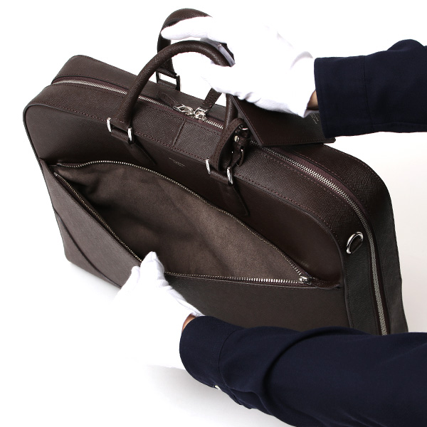 ペッレモルビダ ブリーフケース 本革 メンズ ビジネスバッグ ブリーフバッグ ショルダーベルト 付き ダークブラウン ブラウン 茶 茶色 PC収納 おしゃれ プレゼント 日本製 ブランド キャピターノ CA013A ペッレ モルビダ(PELLE MORBIDA)