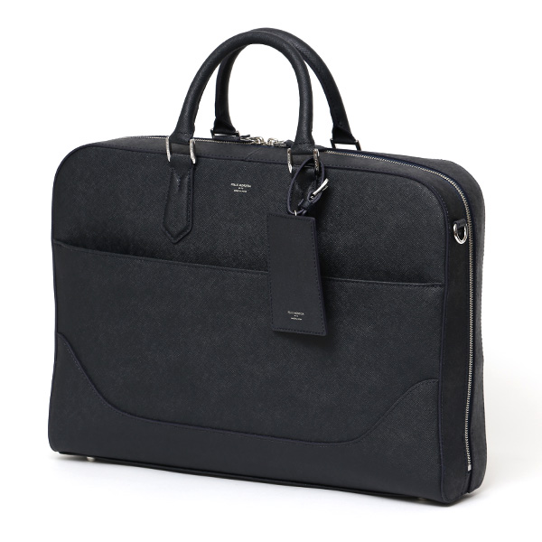  ペッレモルビダ ブリーフケース 本革 メンズ ビジネスバッグ ブリーフバッグ ショルダーベルト 付き ブルー ネイビー 青色 PC収納 おしゃれ プレゼント 日本製 ブランド キャピターノ CA013A ペッレ モルビダ(PELLE MORBIDA)