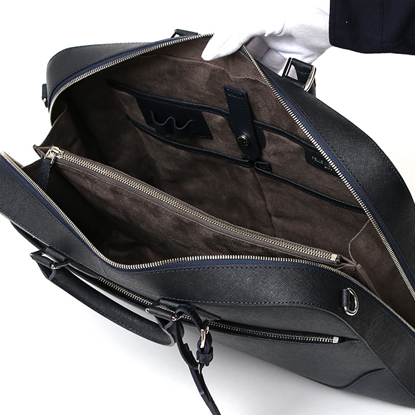  ペッレモルビダ ブリーフケース 本革 メンズ ビジネスバッグ ブリーフバッグ ショルダーベルト 付き ブルー ネイビー 青色 PC収納 おしゃれ プレゼント 日本製 ブランド キャピターノ CA013A ペッレ モルビダ(PELLE MORBIDA)