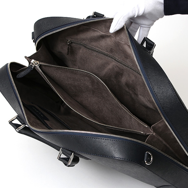  ペッレモルビダ ブリーフケース 本革 メンズ ビジネスバッグ ブリーフバッグ ショルダーベルト 付き ブルー ネイビー 青色 PC収納 おしゃれ プレゼント 日本製 ブランド キャピターノ CA013A ペッレ モルビダ(PELLE MORBIDA)