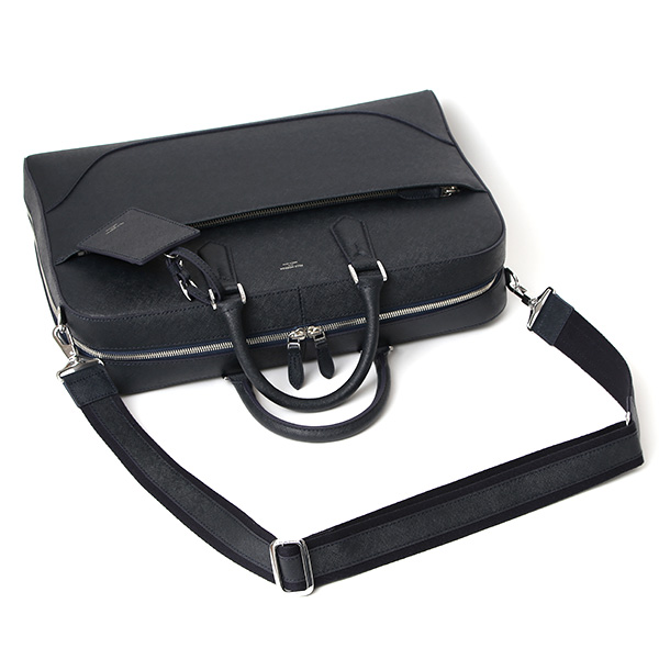  ペッレモルビダ ブリーフケース 本革 メンズ ビジネスバッグ ブリーフバッグ ショルダーベルト 付き ブルー ネイビー 青色 PC収納 おしゃれ プレゼント 日本製 ブランド キャピターノ CA013A ペッレ モルビダ(PELLE MORBIDA)