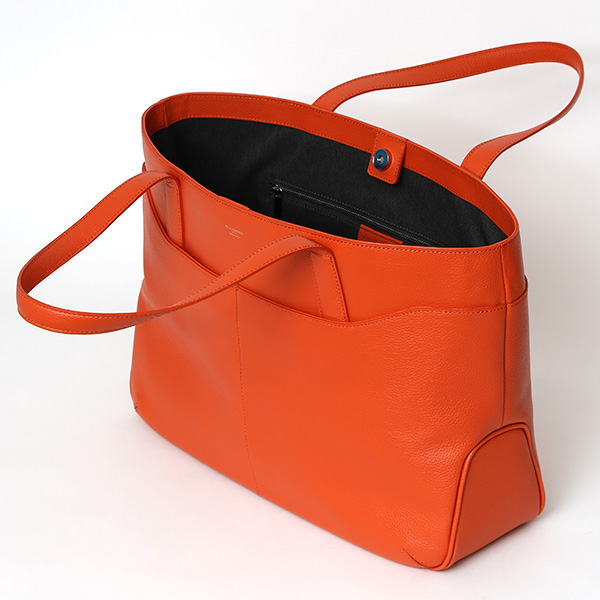  ペッレモルビダ レザー トートバッグ メンズ レディース トート 本革 シンプル ビジネストート 大容量 鞄 オレンジ 橙色 おしゃれ 30代 40代 ギフト プレゼント 通勤 通学 ブランド ST009T ペッレ モルビダ(PELLE MORBIDA)