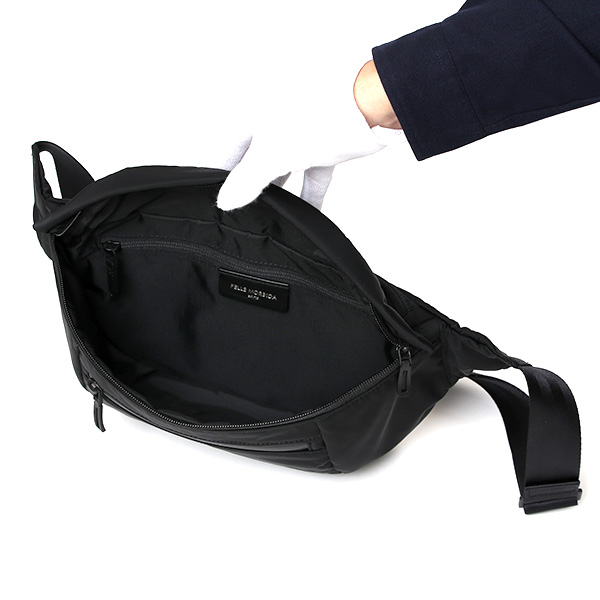 ペッレモルビダ ボディバッグ ハイドロフォイル ナイロン メンズ カジュアル ウエストバッグ 斜め掛け 鞄 ブラック 黒 黒色 ショルダーバッグ 軽い 高機能 日本製 ブランド HDY009 ペッレ モルビダ(PELLE MORBIDA)