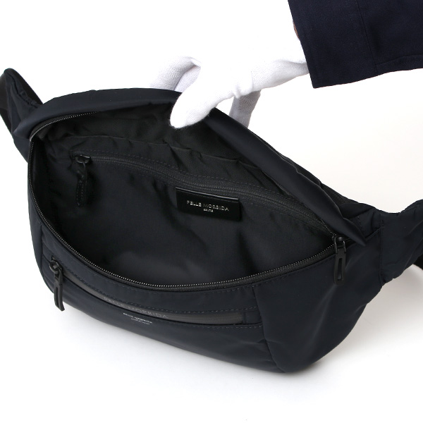 ペッレモルビダ ボディバッグ ハイドロフォイル ナイロン メンズ カジュアル ウエストバッグ 斜め掛け 鞄 ブルー ネイビー 青色 ショルダーバッグ 軽い 高機能 日本製 ブランド HDY009 ペッレ モルビダ(PELLE MORBIDA)
