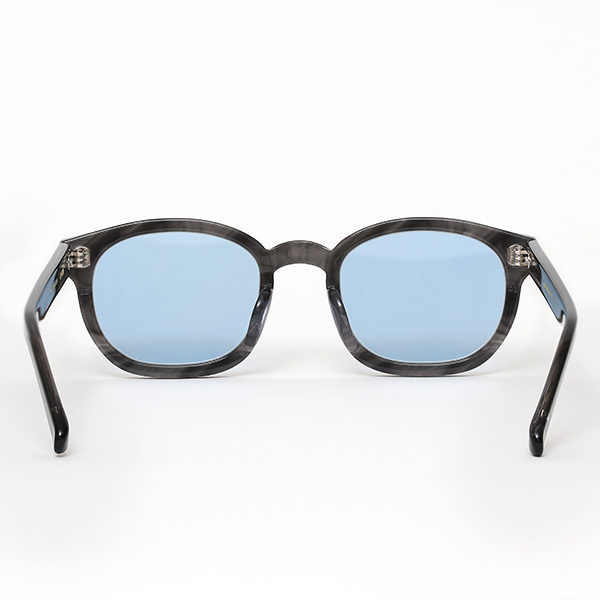  サングラス メンズ 日本 ブランド 薄い 色 レンズ グレー グレイ 灰色 パリジャン ウェリントン フレンチビンテージ 黒縁 オシャレ 国産 鯖江 日本製 高級 手磨き ハンドメイド プレゼント ギフト QWON クヲン クオン MATSOUA マツワ Sunglass