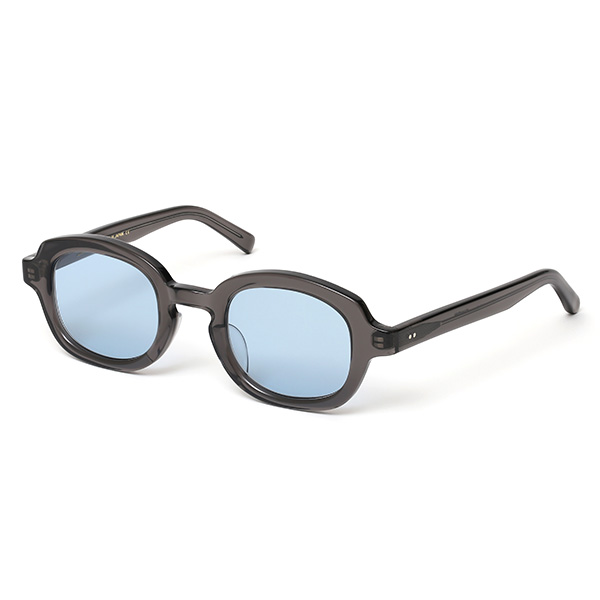 QWON(クヲン) MOJO(モジョ) オーバル型 サングラス グレー/ライトブルー