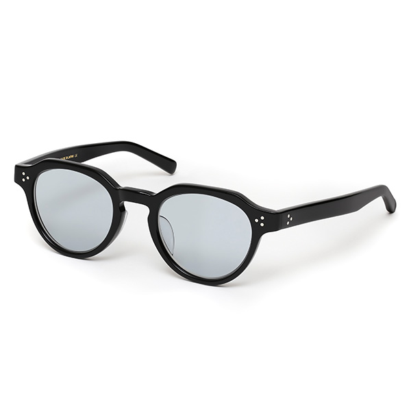 QWON(クヲン) MOURLOT(ムルロ) フレンチビンテージ クラウンパント型 サングラス ブラック/ブルーグレー