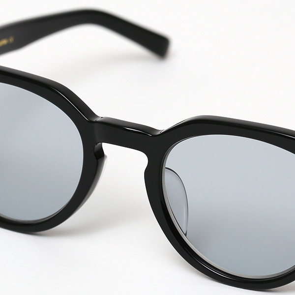  サングラス メンズ 日本 ブランド 薄い 色 レンズ ブラック 黒 黒色 クラウンパント ボストン フレンチビンテージ 黒縁 オシャレ 国産 鯖江 日本製 高級 手磨き ハンドメイド プレゼント ギフト QWON クヲン クオン MOURLOT ムルロ Sunglass